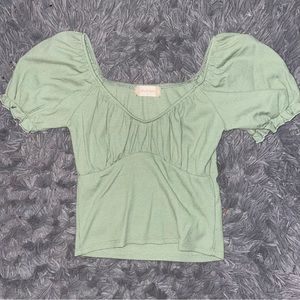 Altar’d State Green Crop Top